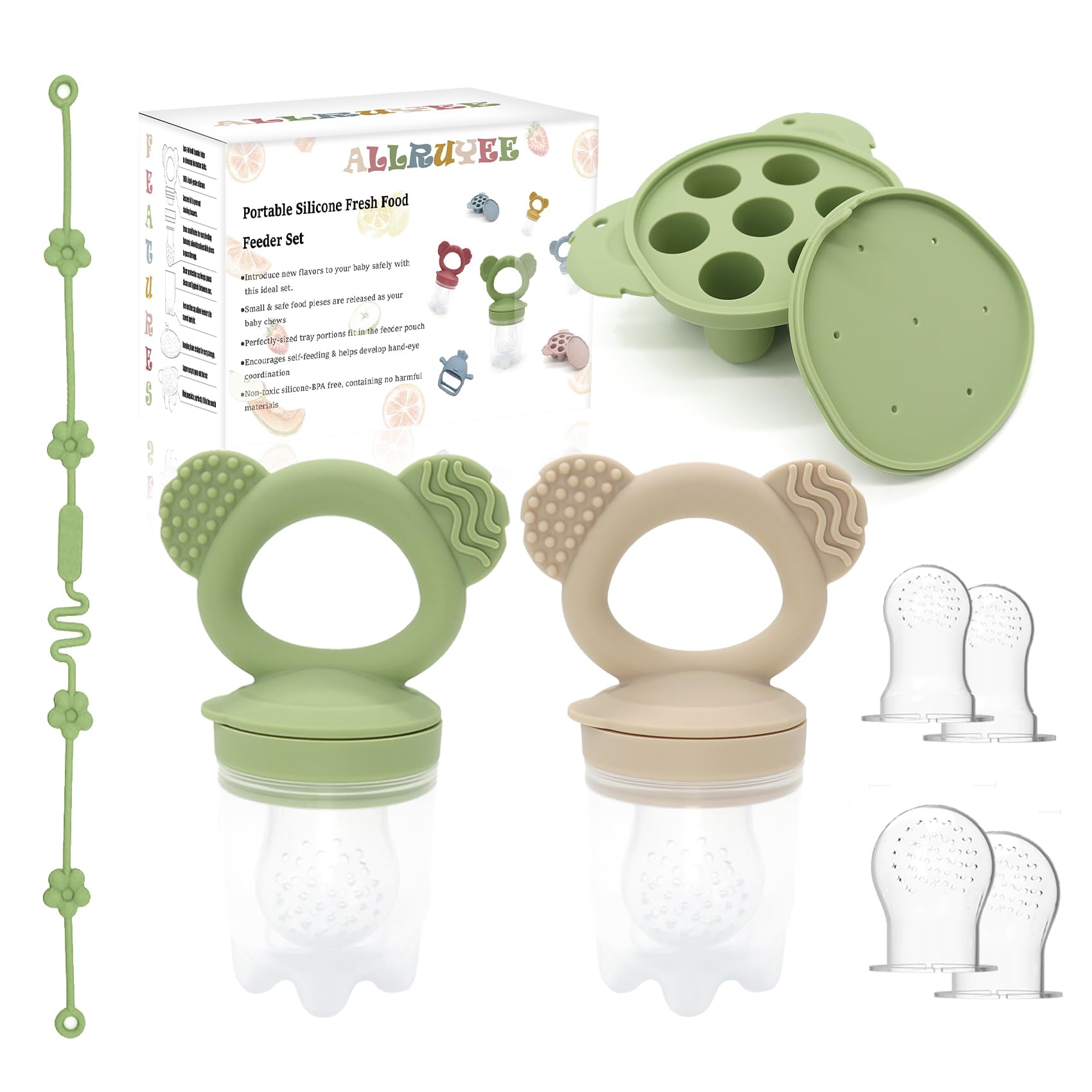 Baby Feeding & Teething Kit (Mess-Free + Safe)