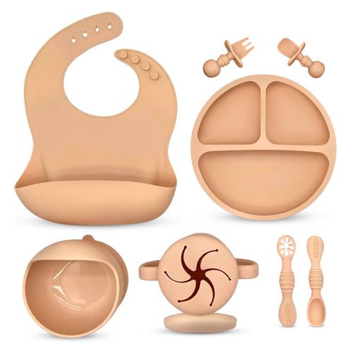 Baby Silicone Feeding Set (Mess-Free Essentials Kit)